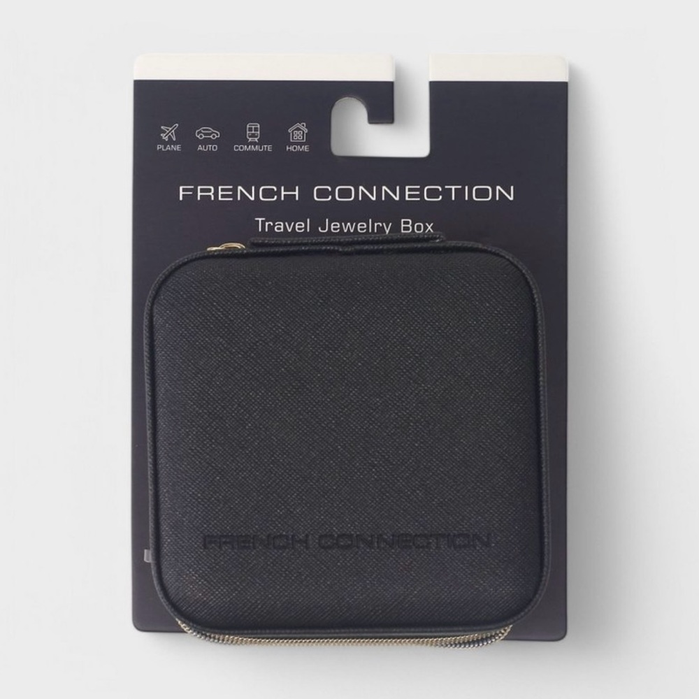 French Connection Elegant Black Jewelry Organizer